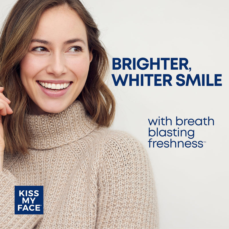[Australia] - Kiss My Face Super White Toothpaste Gel, Cool Mint Flavor, Removes Plaque and Stains, Teeth Whitening Toothpaste, Fluoride Free, Vegan, 4.5 oz, 3 Pack Super White Cool Mint 