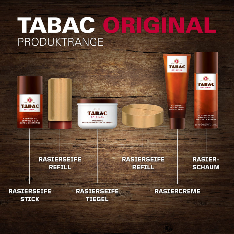 [Australia] - Tabac® Original | Shaving soap in a jar - enables easy and close shaving - original since 1959 | 125g 1 piece (pack of 1) 
