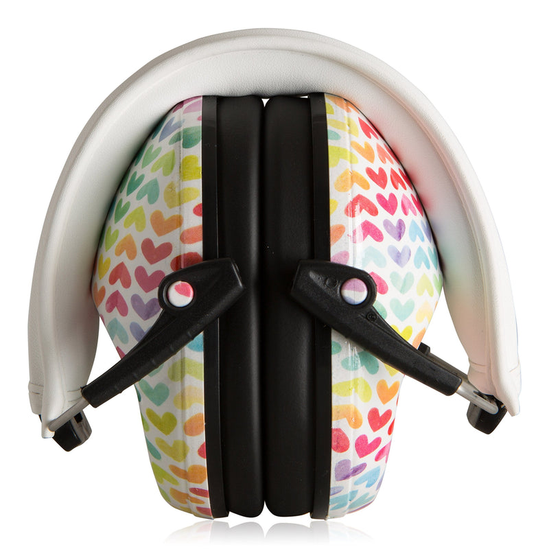 [Australia] - Kids Noise Cancelling Ear Muffs - Toddler Sensory and Autism Hearing Protection Noise Cancelling Headphones Rainbow Hearts Child (2-13 Years) 