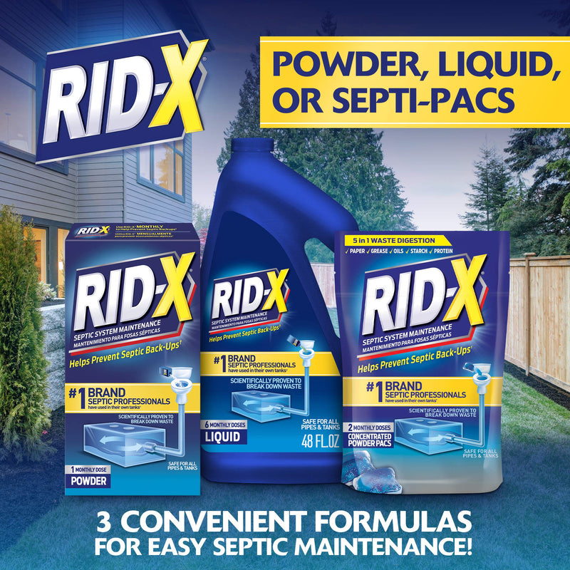 [Australia] - RID-X Septic Treatment, Septic Tank Treatment, 1 Month Supply Of Powder, 9.8 oz 9.8 Ounce (Pack of 1) 