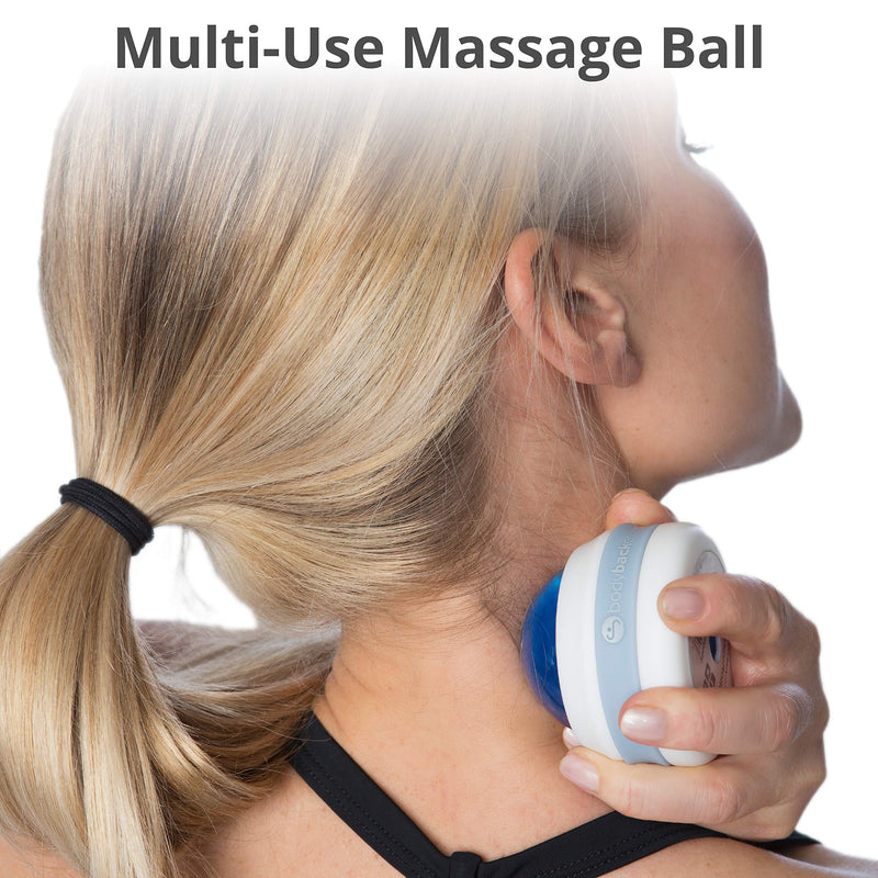 [Australia] - Body Back Manual Massage Roller Ball, Roller Massager, Self Massager, Lacrosse Ball Massager, Back Massage Tool, Self Massage Ball for Sore Muscle & Joint Pain (Blue) 1-pack - BLUE 