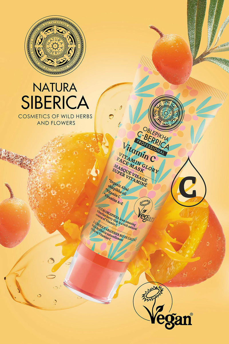 Natura Siberica C-Berrica Vitamin Glory Natural Face Mask 3.38 fl oz