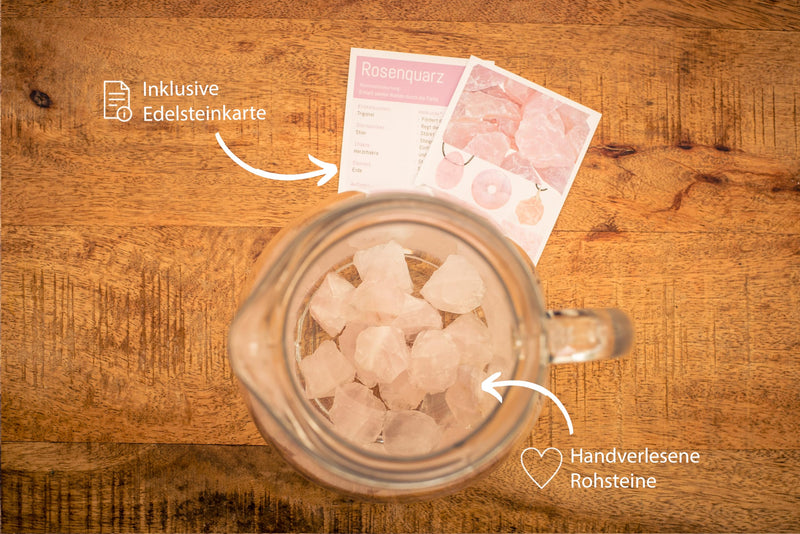 [Australia] - Rose quartz water stones | 100% natural raw stones | 300g Lebensquelle Plus 