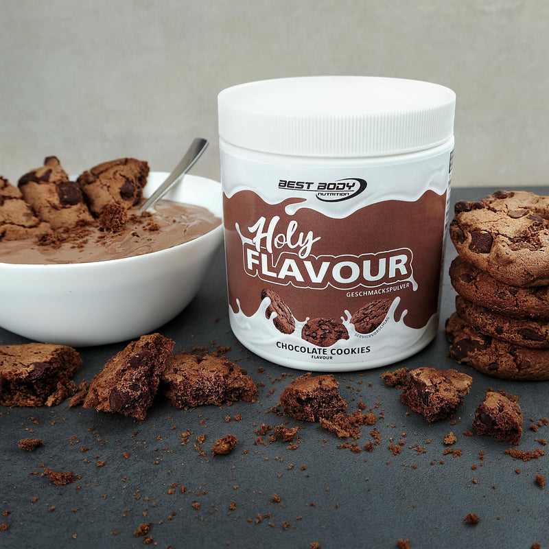 [Australia] - Best Body Nutrition - Holy Flavor - Flavor Powder - Chocolate Cookies - 250 g can - Flavor powder for refining food and drinks - with chocolate cookie flavor 