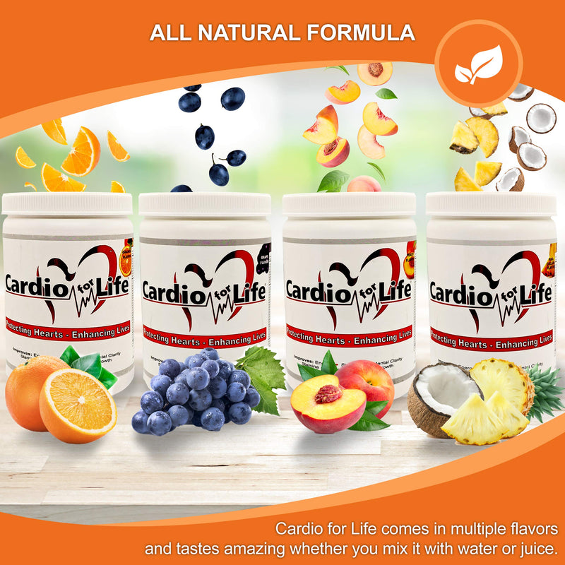 [Australia] - Cardio for Life L-Arginine Powder 16oz - Orange Natural Nitric Oxide Supplement Cardiovascular Increase Energy 16 Ounce (Pack of 1) 