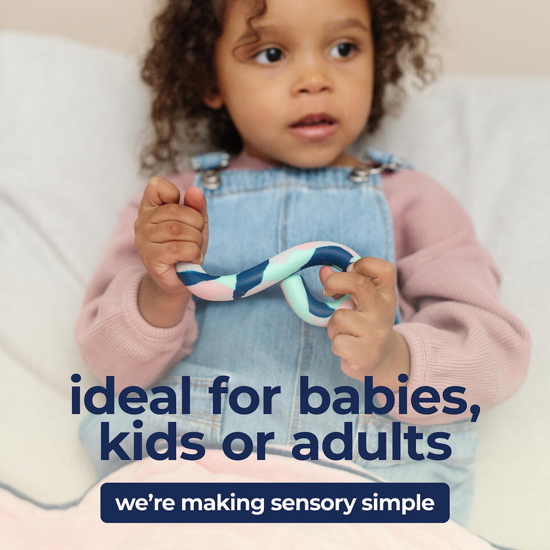[Australia] - S-Chidget - Chewy Sensory Fidget and Oral Motor Therapy Tool for Kids with Special Needs - Chew Toy for Kids with Sensory Issues - Toddler Chewy Sensory Toy - (Pack of 2) 
