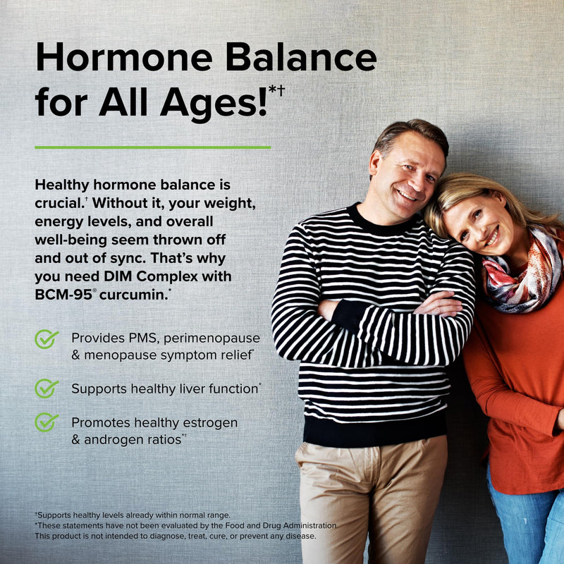 [Australia] - Terry Naturally DIM Complex - 30 Capsules - Support Hormone Balance for All Ages - with BCM-95 Curcumin - Non-GMO, Vegan, Gluten Free - 30 Servings 1 