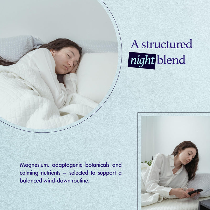 Magnesium Glycinate Calm Sleep Aid Capsules | with 5-HTP, Valerian Root, L-Theanine, Passionflower | High-Absorption Magnesium Supplement for Night-Time Sleep Support | 60 Capsules