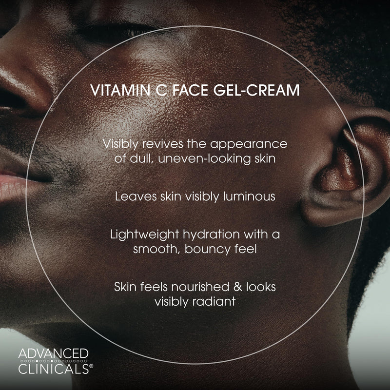 Advanced Clinicals Brightening Vitamin C Face Cream Gel With Niacinamide + Hyaluronic Acid | Vitamin C Moisturizer Lotion For Face Visibly Diminishes Look Of Dark Spots & Uneven Skin Tone, 2.5 Fl Oz Vitamin C Brightening Face Cream 2.5 Fl Oz (Pack of 1)