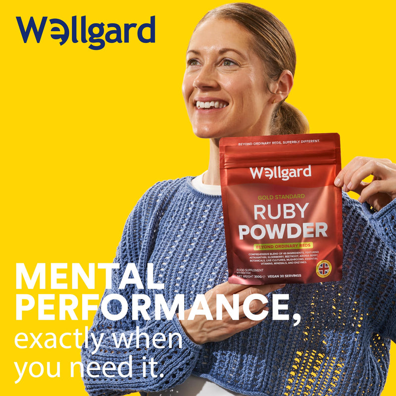 Wellgard Super Reds Powder, Ruby Powder, Vitamins, Minerals, Fruits, Botanicals, Fibre, Live Cultures, 300g