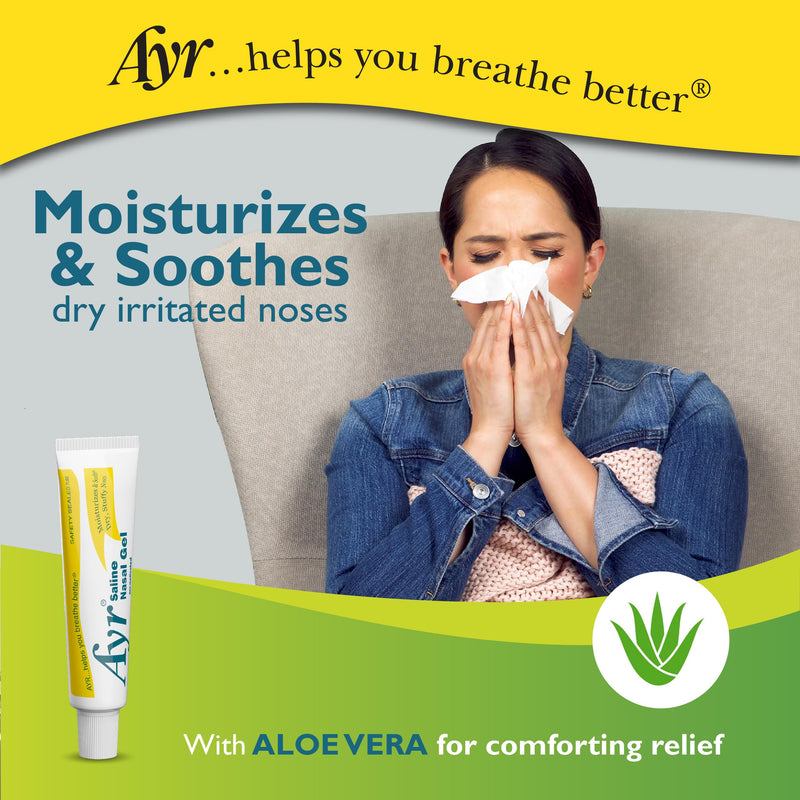 [Australia] - Ayr Saline Nasal Gel, With Soothing Aloe, 0.5 Ounce Tube (Pack of 1) 0.5 Ounce (Pack of 1) Back Tab 