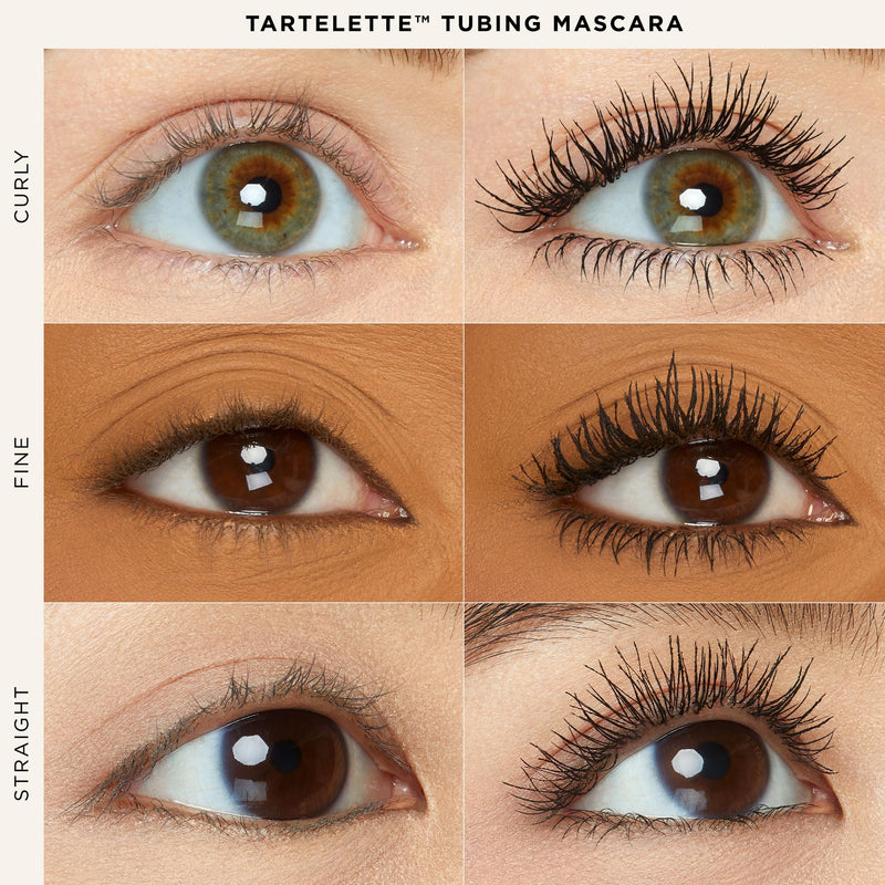 [Australia] - tarte best of tarte mascara trio set – Black Travel Size Mascaras Featuring Tartelette Tubing for Volume & Length, Smudge-Proof Longwear, Flake-Free, Easy to Remove, Cruelty Free 