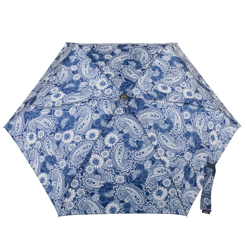totes Womens and Mens Auto Open Close Compact Waterproof Lightweight Umbrella Nautical Paisley One Size