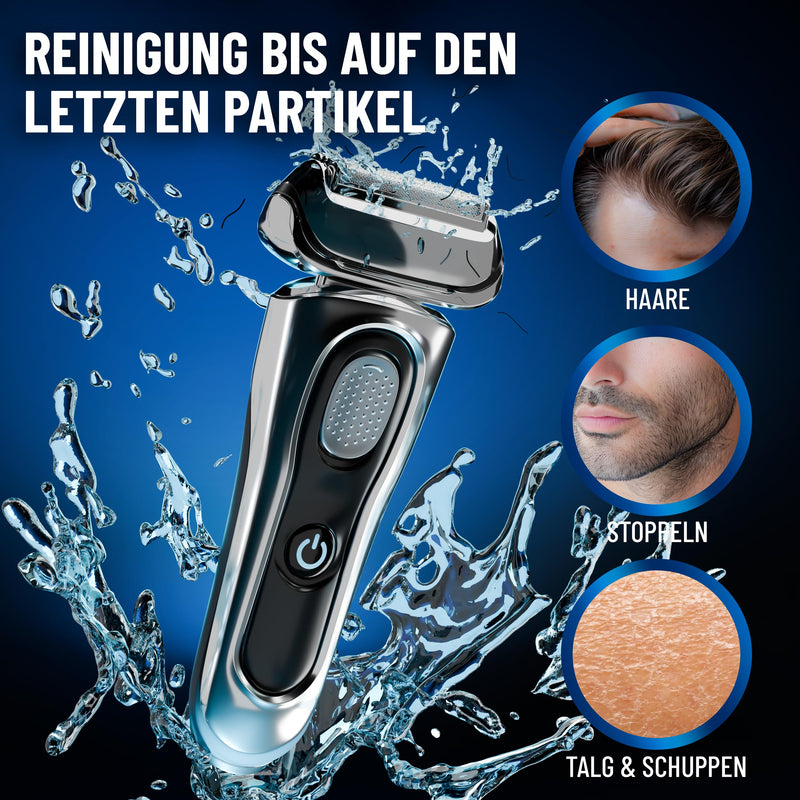 [Australia] - PURIVITA shaving head cleaner refill liquid - compatible with Braun Clean & Renew cleaning cartridges - Braun cleaning cartridges Series 9 - Braun razor cleaning cartridges - 500ml 