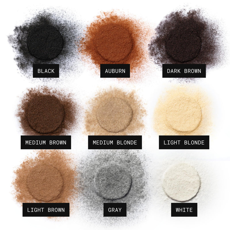Toppik Hair Building Fibers, Fill In Fine or Thinning Hair Instantly Thicker, Fuller Looking Hair 9 Shades,4 size options Dark Brown Medium 12g