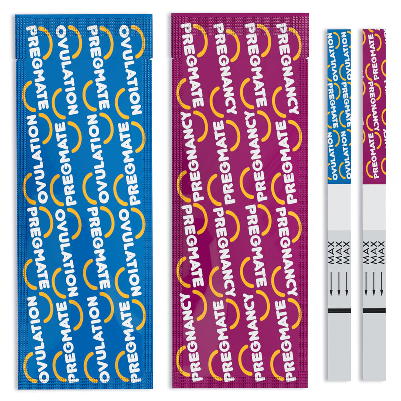 Pregmate 50 Ovulation and 20 Pregnancy Test Strips Predictor Kit