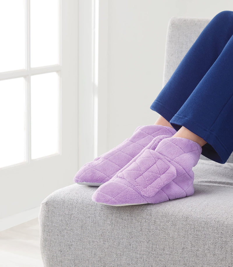 [Australia] - Silverts Diabetic Bootie Slippers for Women - Extra Wide Footwear for Seniors with Swollen Feet Large X-Wide Black 