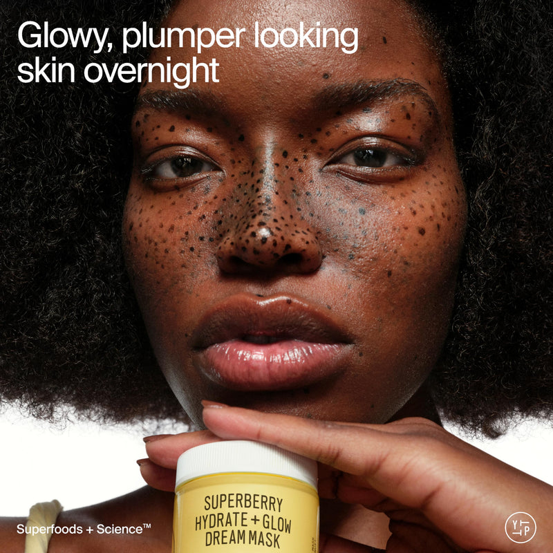 Youth To The People Superberry Dream Mask - Hydrate + Glow Face Moisturizer | Vitamin C Brightening Night Cream - Antioxidant-Rich Hydration, Radiant Glow, For Dry/Dull Skin, Uneven Tone, Non-comedogenic 2 Ounce