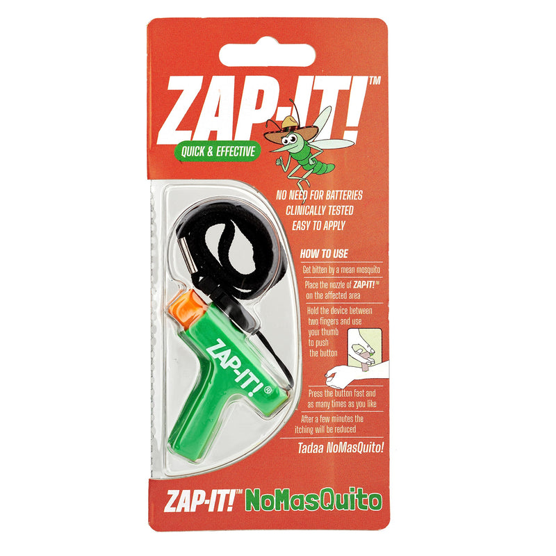 [Australia] - NoMasQuito (Zap-It!) - NoMasQuito (Zap-It!) Green & Orange, Fast and Effective Mosquito Bite Relief Device - 1 Piece 