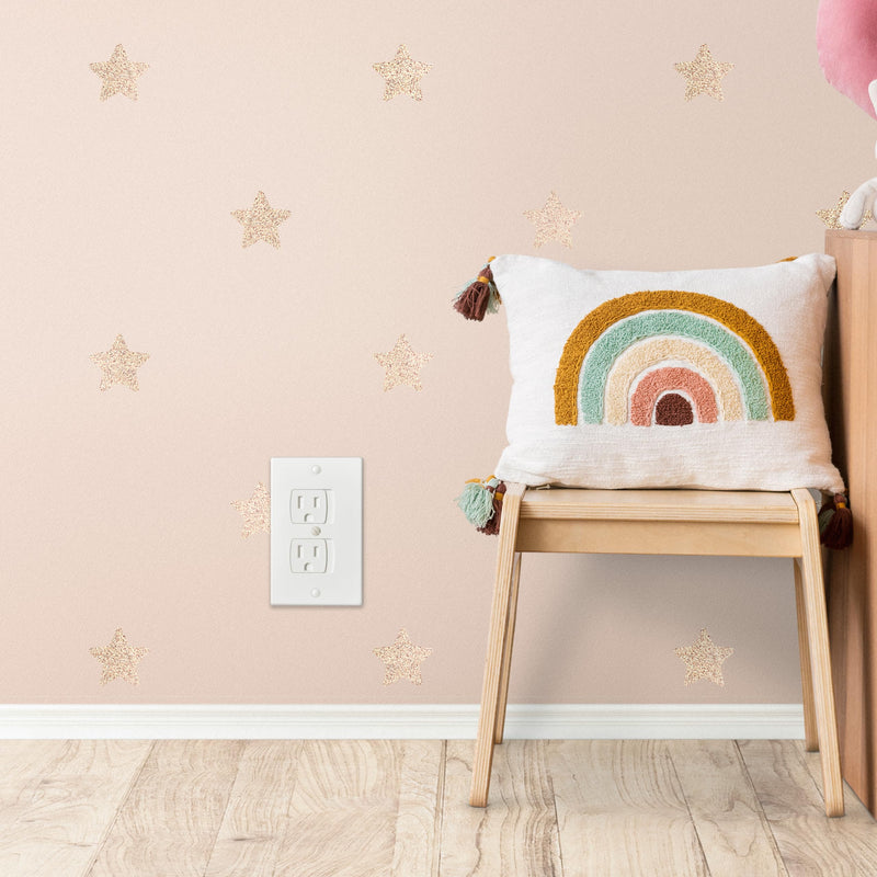 [Australia] - 4-Pack Self-Closing Outlet Covers Baby Proofing - for Standard Single Screw & Decorator 2-Screw Outlets - Child Proof Sliding Outlet Covers 