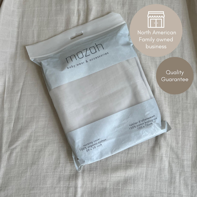 [Australia] - 100% Organic Cotton Muslin Nursing Cover for Baby Breastfeeding, Breathable 100% Cotton Breastfeeding Cover with Rigid Hoop for Mother Nursing Apron, Multi-use Carseat Canopy (Oatmeal Beige) Oatmeal Beige 