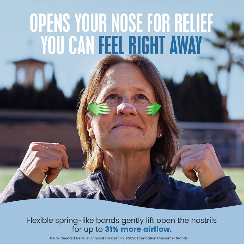 [Australia] - Breathe Right Original Nasal Strips | Tan Nasal Strips | Sm/Med | Help Stop Snoring | Drug-Free Snoring Solution & Instant Nasal Congestion Relief Caused By Colds & Allergies 30ct (packaging may vary) 
