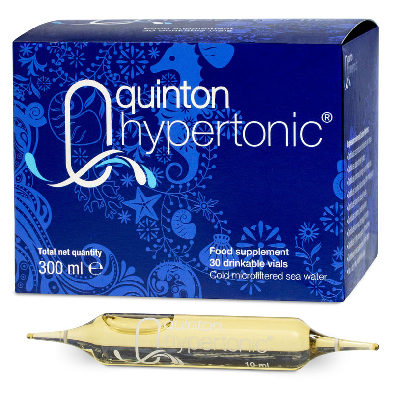 Quinton Electrolyte Mineral Supplement – Natural Liquid Ampoules for Hydration & Recovery – Magnesium & Trace Elements – Marine Plasma Hypertonic 1