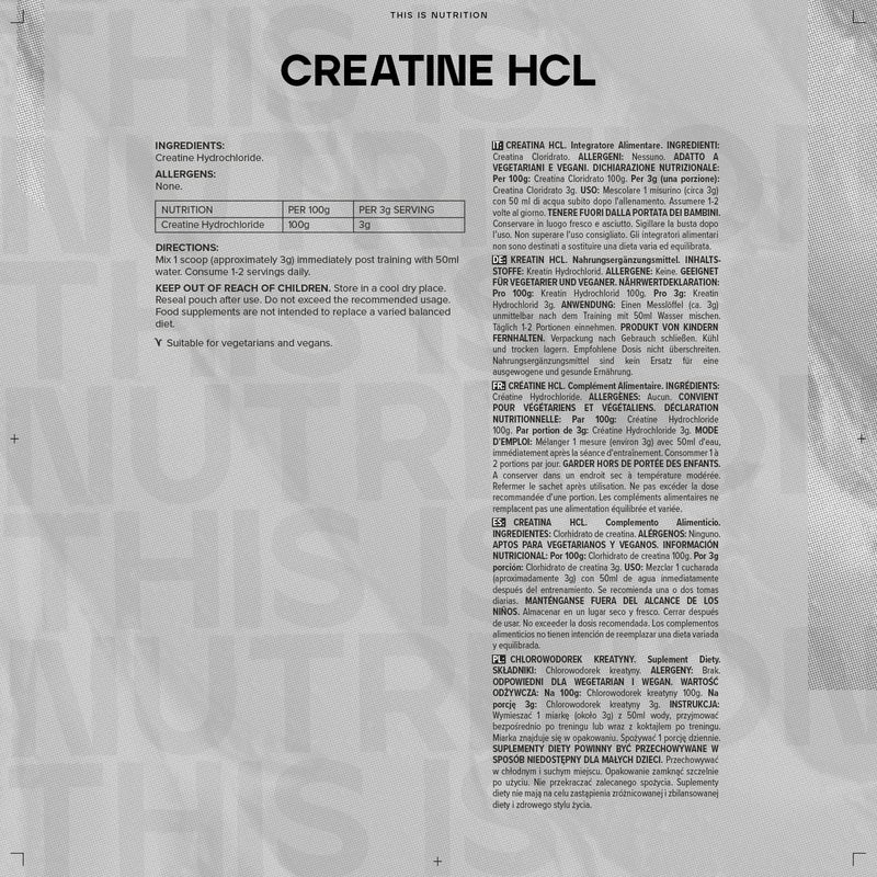 Bulk Creatine HCL Powder, 500 g, Packaging May Vary 166 Servings (Pack of 1)
