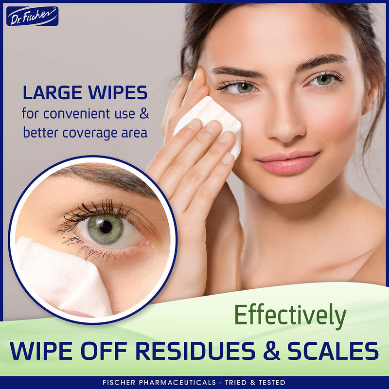 [Australia] - Dr. Fischer Eyelid Wipes. Pre-moistened Eye Wipes for Eyelids. Make-up Remover (Twin Pack) 