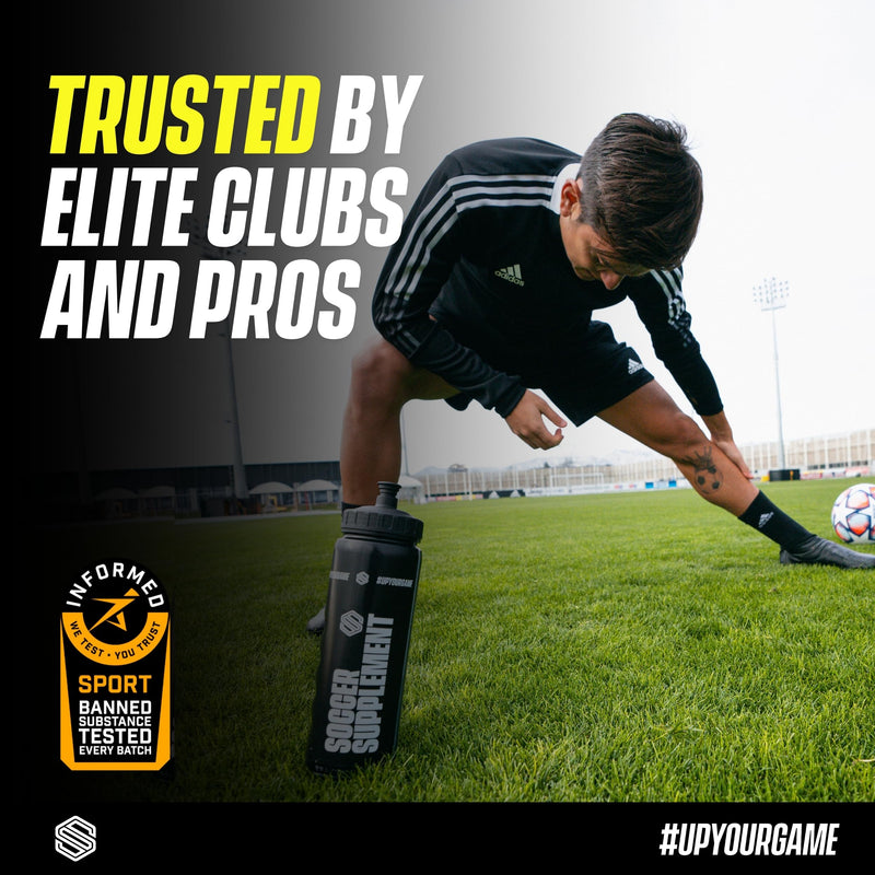 Soccer Supplement Focus90 Caffeine Energy Gels (12 Pack) with 200mg Caffeine, Quick Release Pre Workout Gel with Beta Alanine, Lemon & Lime Flavour