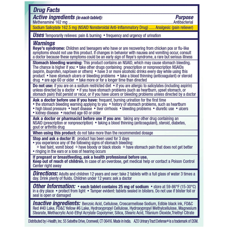 AZO UTI Test Strip + Vaginal pH Test Kit + Urinary Tract Defense Antibacterial Protection, Helps Control Infection