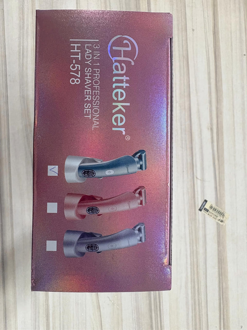 Hatteker Women's Electric Shaver Bikini Trimmer Hair Trimmer for Women Electric Razor for Legs Bikini Underarm Public Hairs Led Display IPX7 Waterproof Gift for Women (Blue) Blue