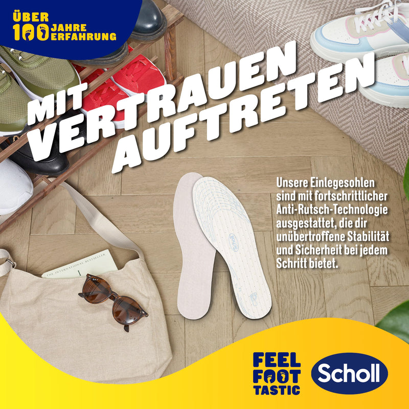 [Australia] - Scholl breathable insoles, extra thin, 1 pair 