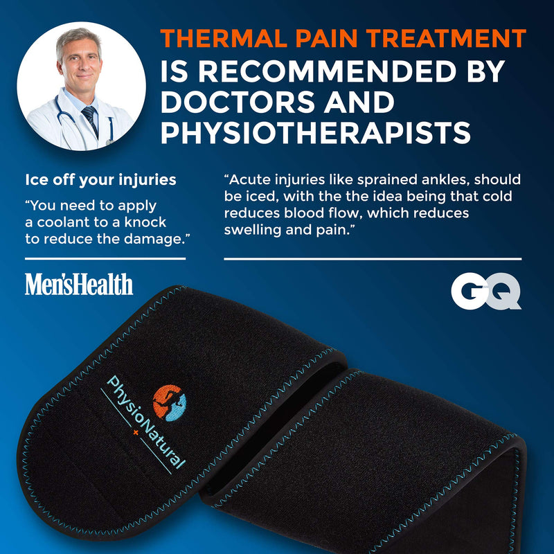 [Australia] - Wrist Ice Pack Wrap - Cold Therapy for Instant Pain Relief and Treatment of Carpal Tunnel, Tendonitis, Injuries, Swelling, Rheumatoid Arthritis, Sprains - Hand Support Brace with Reusable Gel Packs 