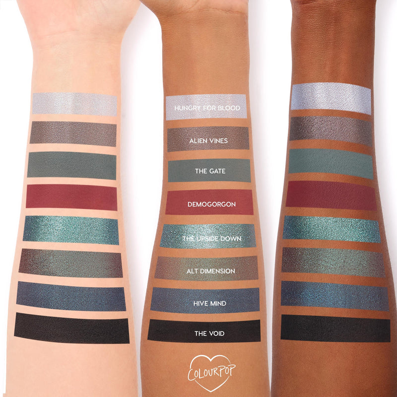 [Australia] - ColourPop x Stranger Things Chapter One Eyeshadow Palette - Retro Makeup Palette with Matte, Metallic & Pearlescent Finishes - Buildable & Blendable Formula with Long-Lasting Pigment (0.5 oz) 