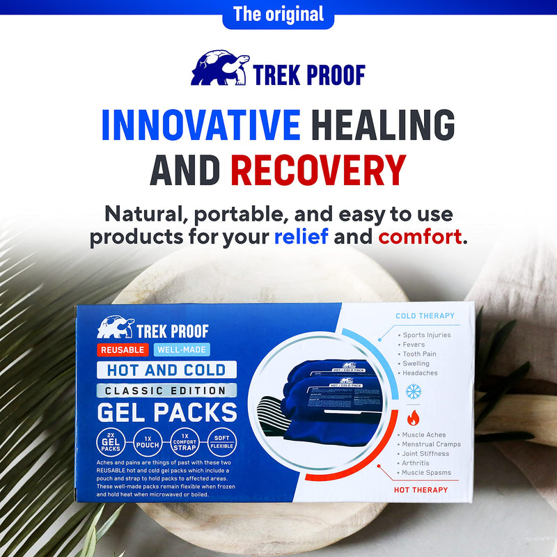 [Australia] - Reusable Gel Cooling Pads for Injuries With Case 3 Piece Set), Joint and Muscle Pain, Ideal for Rotator Cuff, Knees, Back and More 