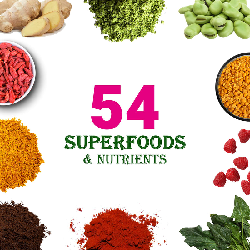 [Australia] - UpNourish Strawberry Banana Vegan Protein Powder 54 Superfoods Powder,1.5 Billion CFU Probiotics 21g Plant Based Protein,No Sugar No Dairy No GMO Dairy Free,Meal Replacement Shake Keto-Friendly Low-Carb Diet,15 Servings 