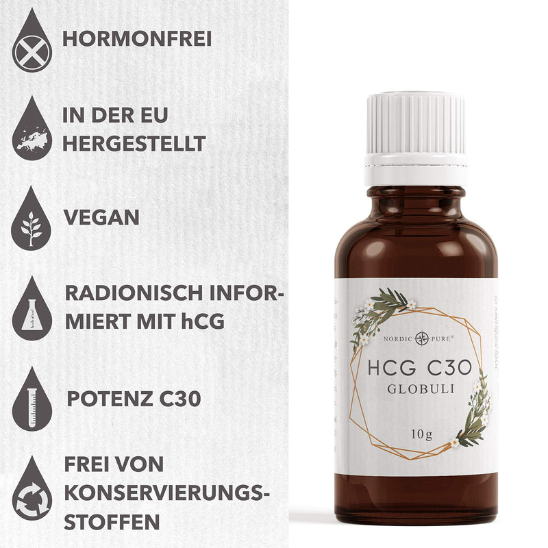 [Australia] - HCG globules for metabolic treatment (hCG diet) in potency C30 | 100% hormone-free | Highest quality - Made in Germany 