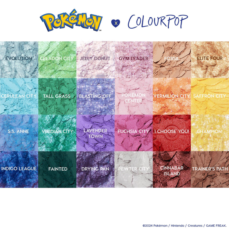 [Australia] - ColourPop x Pokémon Pallet Town Eyeshadow Palette 