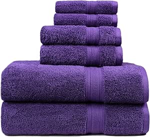 [Australia] - Quality Linen and Towels 100% Egyptian Cotton 600gsm Extra Soft Kensington Stripe Bath Sheet Towel Aubergine 