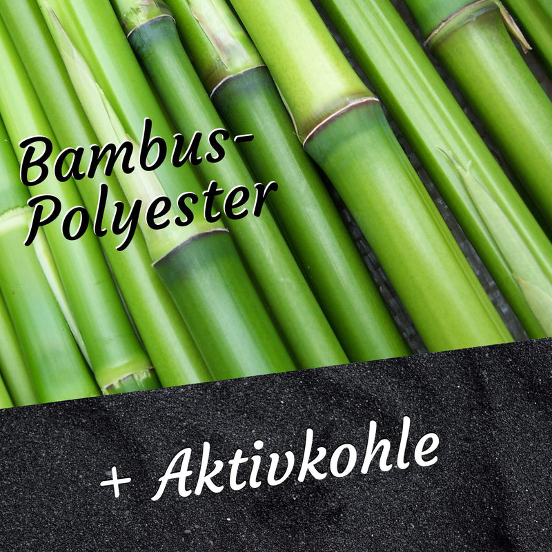 [Australia] - Dental floss campaign Vegan Bamboo - Polyester Natural Organic dental floss without plastic Waxed with activated carbon - Sustainable, environmentally friendly, refillable in a glass bottle - Zero waste life (refill 4 x 30 m) Refill 4 x 30 m 