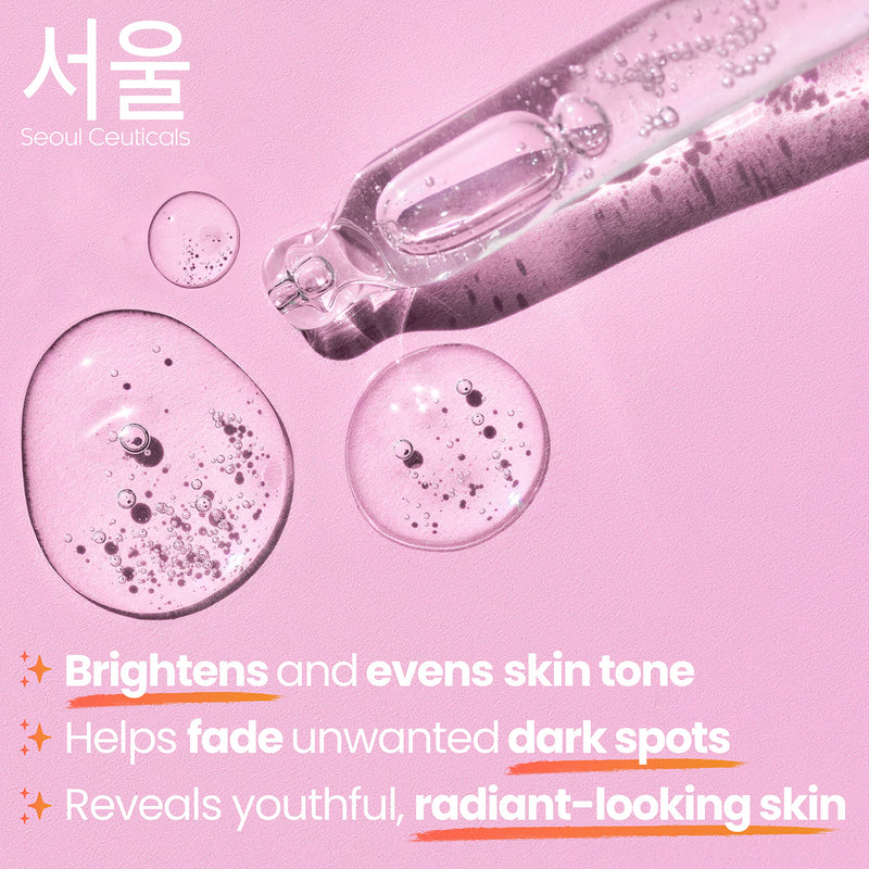 SeoulCeuticals Kojic Acid Serum + Vitamin C Serum Korean Skin Care Set - Potent K Beauty
