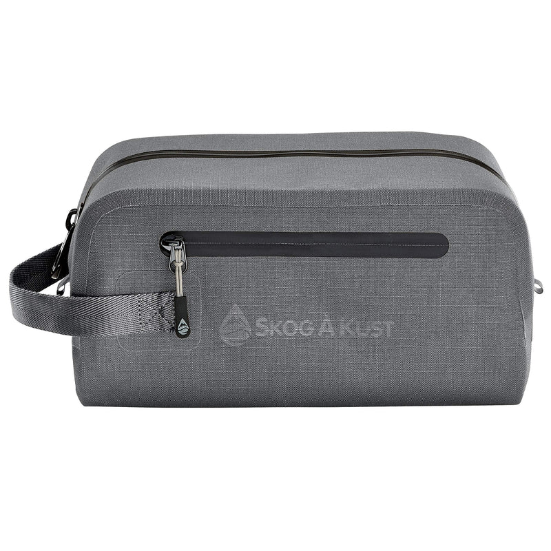 DoppSåk Waterproof & Leak-Proof Travel Toiletry Bag | Large, Charcoal Grey