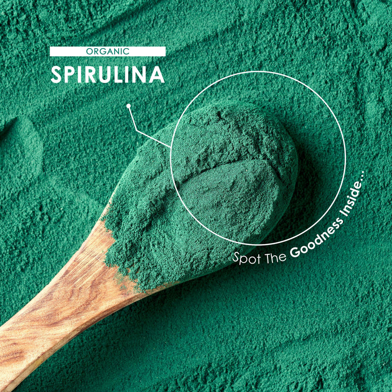 Organic Spirulina 2000mg – 1000 Vegan Tablets - Pure Supplement Formula with No Additives – Resealable and Recyclable Pouch by Alpha01 1 count (Pack of 1000)