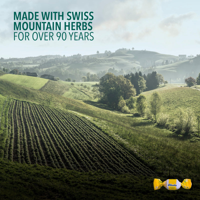 [Australia] - Ricola Sugar Free Lemon Mint Herbal Cough Suppressant Throat Drops, 105ct Bag Medication 