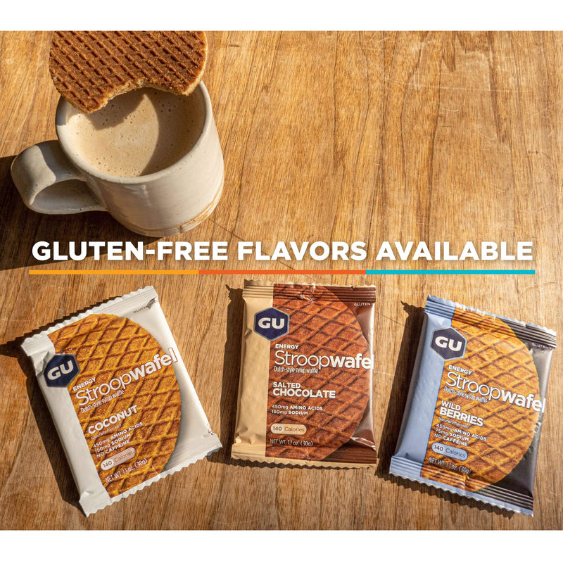 [Australia] - GU Energy Stroopwafel Variety Pack Sports Nutrition Waffle, Caffeine Included, and Kosher dairy, On-The-Go Energy for Any Workout, 16 Count Assorted Flavors 