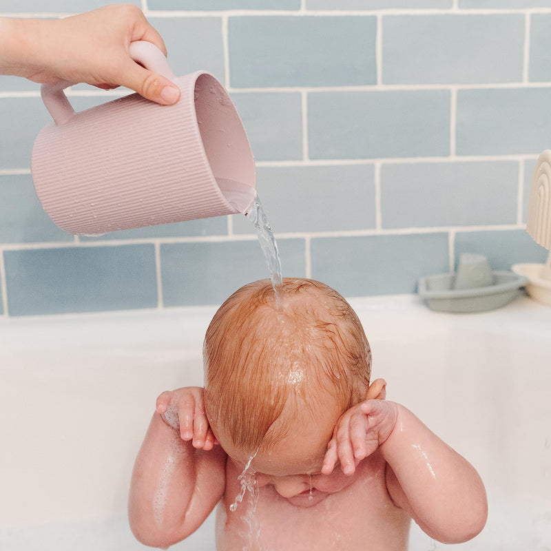 [Australia] - mushie Baby Bath Rinse Cup | 100% Food Grade Silicone | Wash Rinser Cup For Kids (Shifting Sand) Shifting Sand 