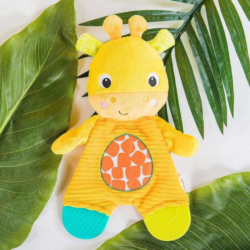 [Australia] - Bright Starts Snuggle & Teethe BPA-free Crinkle Teething Plush Baby Toy - Giraffe 