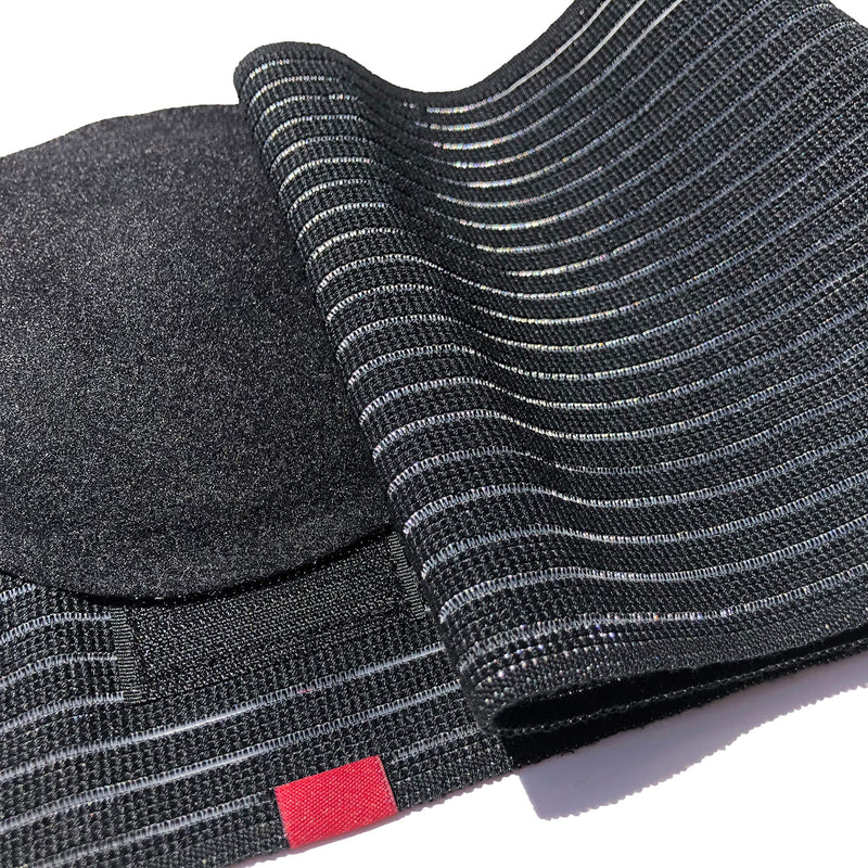 [Australia] - ORTONYX Umbilical Hernia Belt for Men and Women - Abdominal Support Binder with Compression Pad - Navel Ventral Epigastric Incisional and Belly Button Hernias Surgery Prevention Aid (Large-XXL) Black L/XXL (35.8"-49.2") 