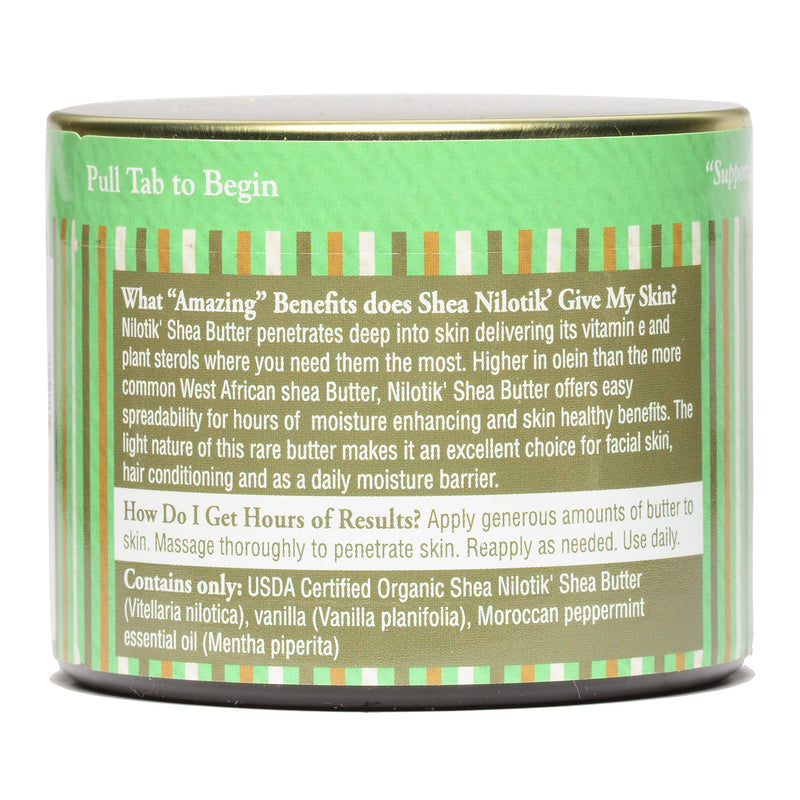 Shea Terra - Cold-Pressed Virgin Shea Butter, Marrakesh Menthe Vanilla | Anti-aging daily moisturizer for dry skin, nails & hair. Softens hydrates & helps reduce the look of stretch marks & wrinkles